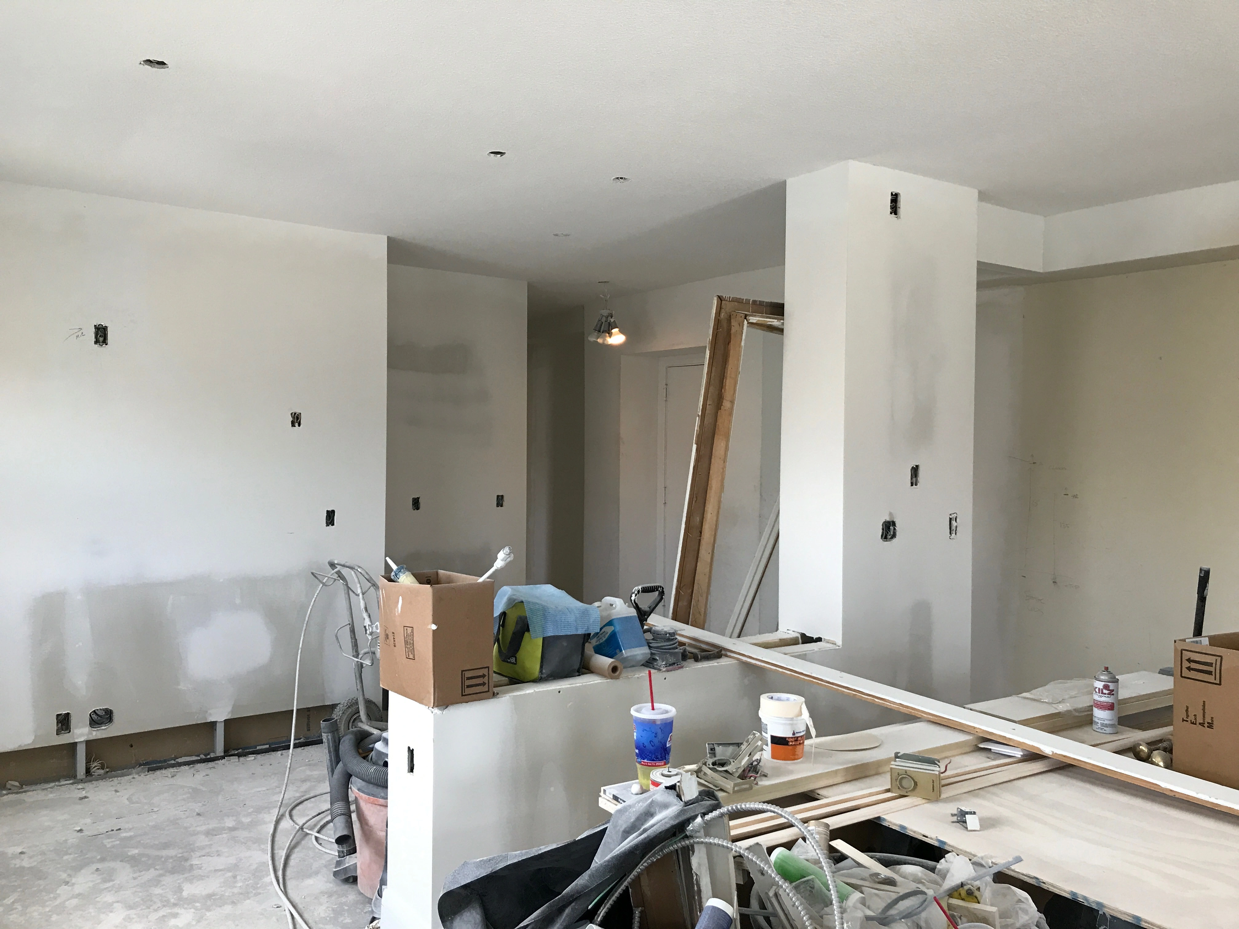 79 Western — kitchen, during construction